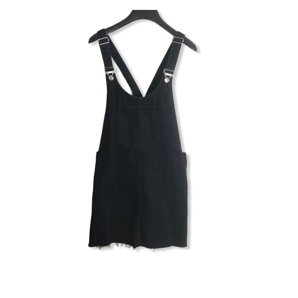 Zara Black Denim Romper